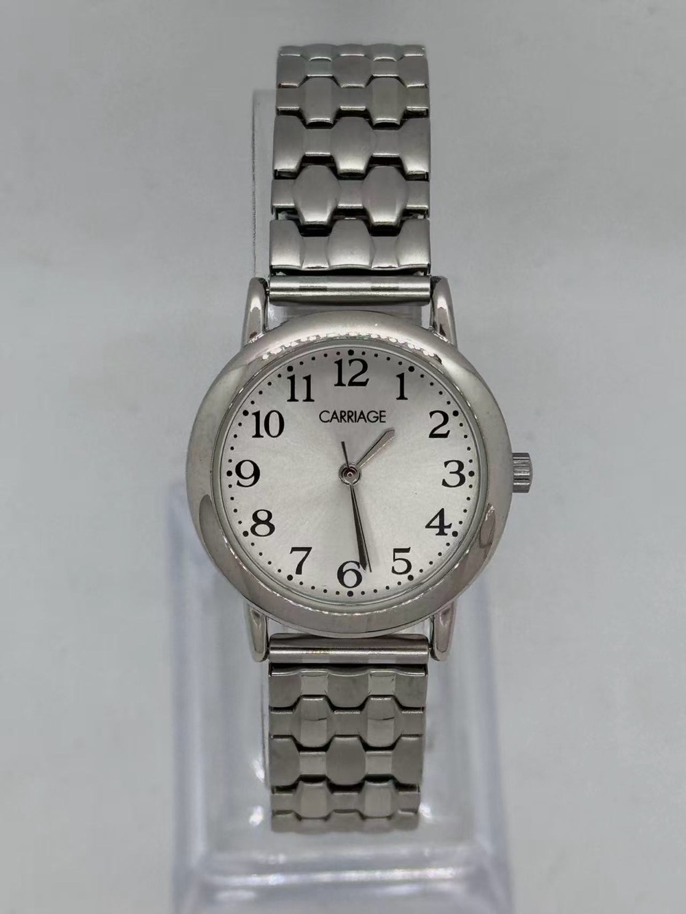 Vintage Carriage By Timex Women’s Quartz Watch 28mm Silver Tone New Battery Runs